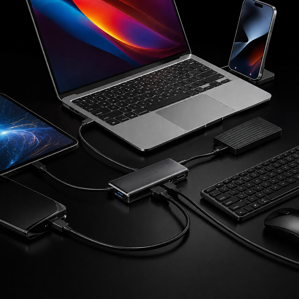Hub 4 Ports USB  Slim