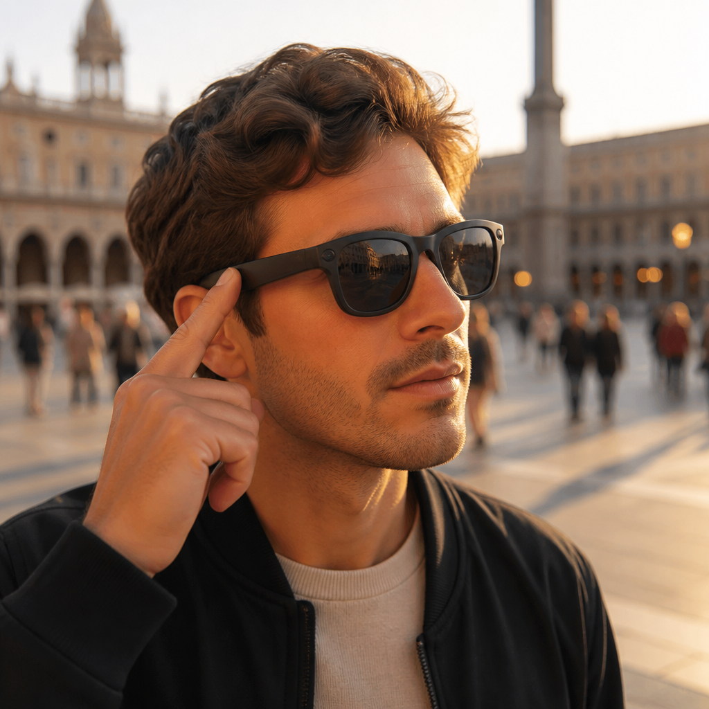 Lunettes intelligentes 4K HD IA avec caméra Bluetooth